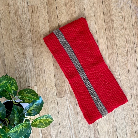 SHEIN Red & Beige Neck Warmer - Neck Gaiter - Picture 1 of 3